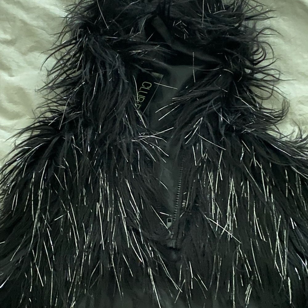 Dollskill Club Ex hooded with ears vest.